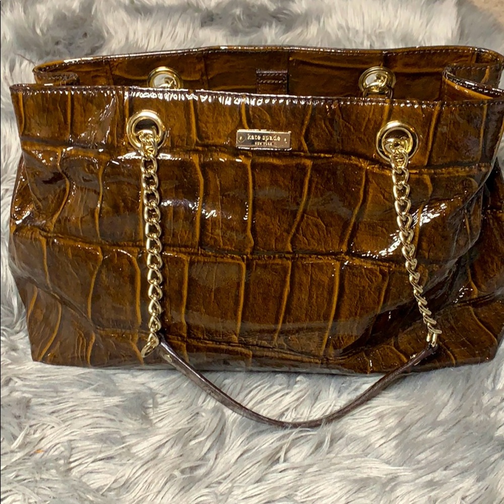 Kate Spade Knightsbridge Helena Croc Shoulder Bag